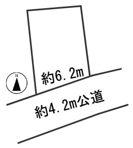 ６２１０３　岐阜市長良土地の区画図