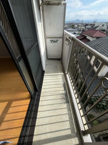熊本市南区御幸笛田４丁目の賃貸マンションのバルコニー