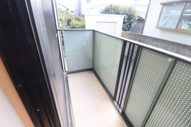 熊本市中央区八王寺町のアパートのバルコニー