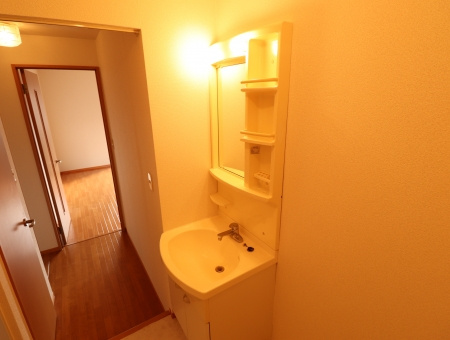 熊本市中央区八王寺町のアパートの独立洗面台