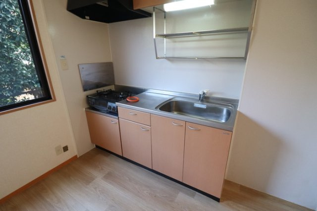 熊本市中央区八王寺町のアパートのキッチン