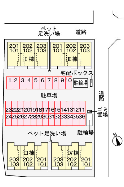 パレス・ハンドⅠの区画図