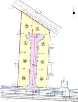 【区画図】 | 鳥取市徳吉高草中学分譲地