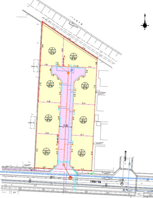 【区画図】 | 鳥取市徳吉高草中学分譲地