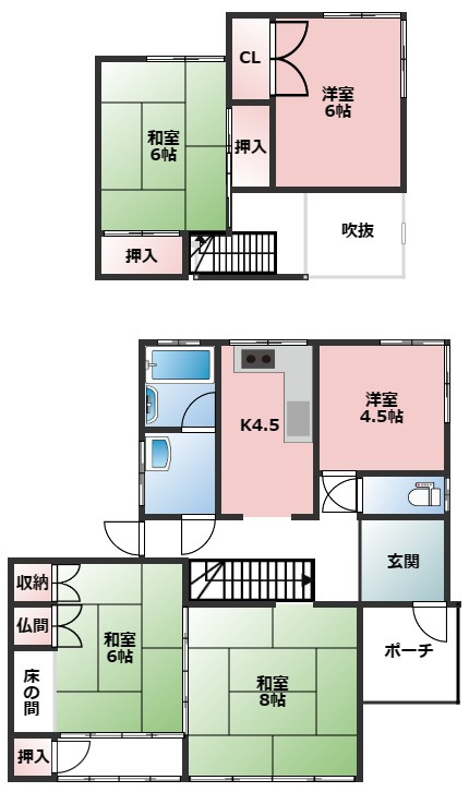 藤塚中古住宅の間取り