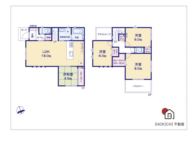 【間取り】 | 加須市久下　TamaTown　新築戸建　全6棟　6号棟