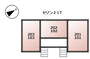 【区画図】 | セゾン２１Ｔ