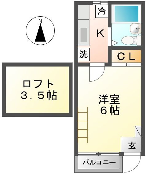 メゾンブラン天文台の間取り