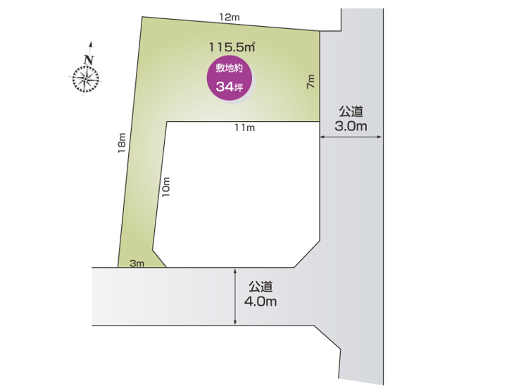 【区画図】熊谷市柿沼84-6