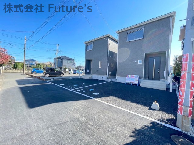 吉川市吉川　新築戸建　全2棟　2号棟の前面道路含む現地写真|前面道路含む現地写真です。