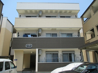 【外観】 | フジパレス吹田サウス | 建物の個性を主張するシックな外観です