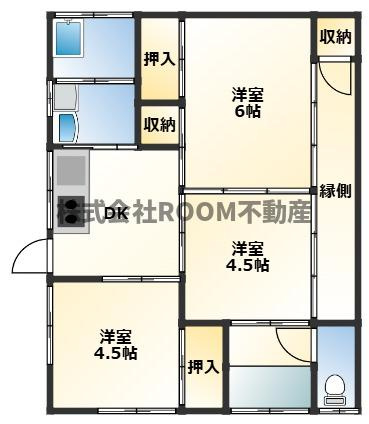 曽於市財部町南俣の一戸建ての間取り
