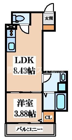 【間取り】 | F+style大蓮東１号館