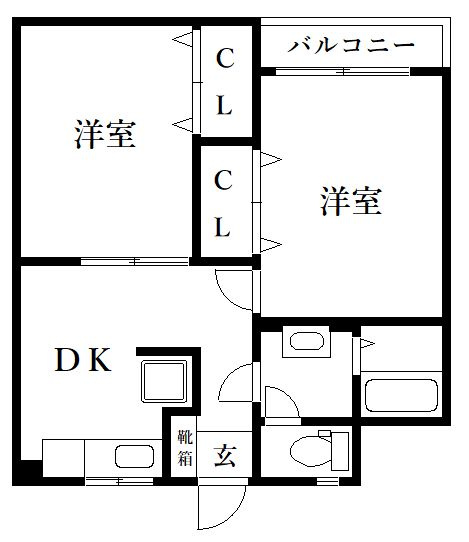 【間取り】 | ハイウッド美野島
