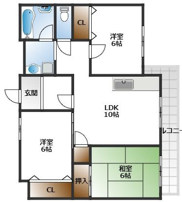 【間取り】 | ロゴ緑地