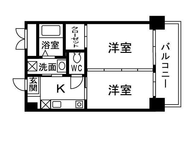 【間取り】 | グランディ県庁前 | 現況優先。