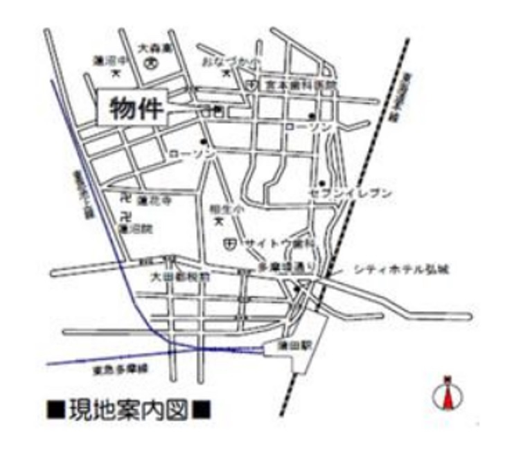 ア・クール杉原の地図