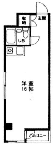 千代田区飯田橋１丁目の事務所の間取り