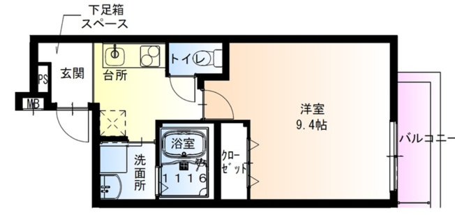 【間取り】 | フジパレス北野田Ⅱ番館