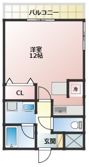 石川コーポ3の間取り