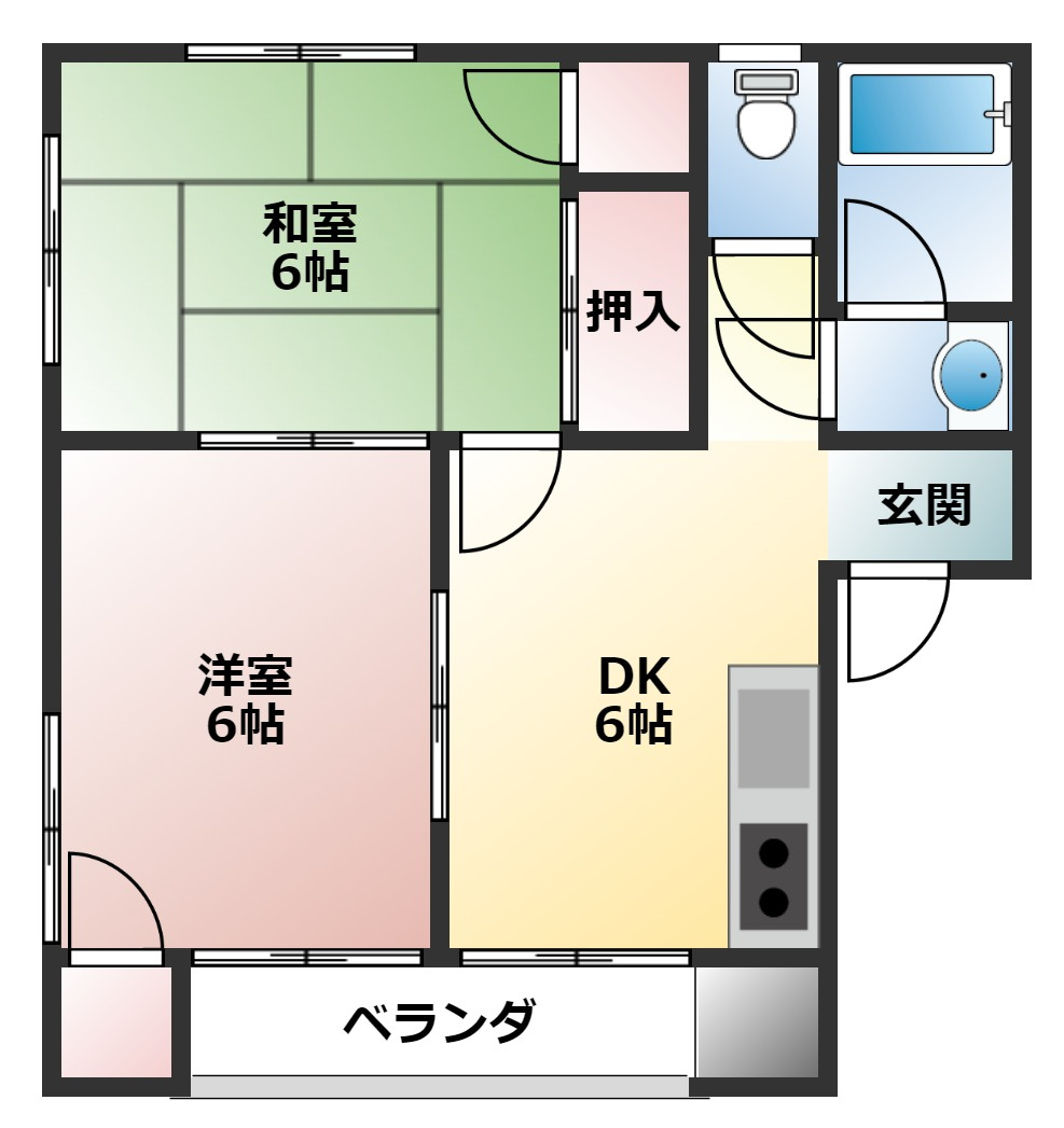 ヴィラブランシュ古江の間取り