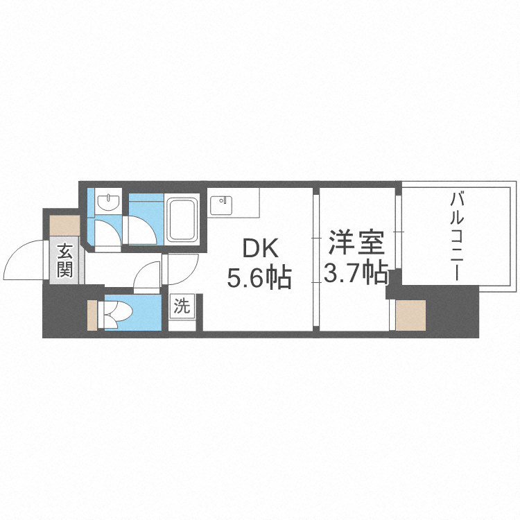 ルフォンプログレ堺筋本町タワーレジデンスの間取り