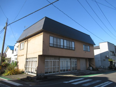 【外観】 | 能代市二ツ井町比井野・中古住宅兼倉庫（店舗）