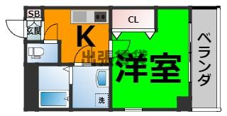 仲介手数料0円！シティコート上小田井の間取り
