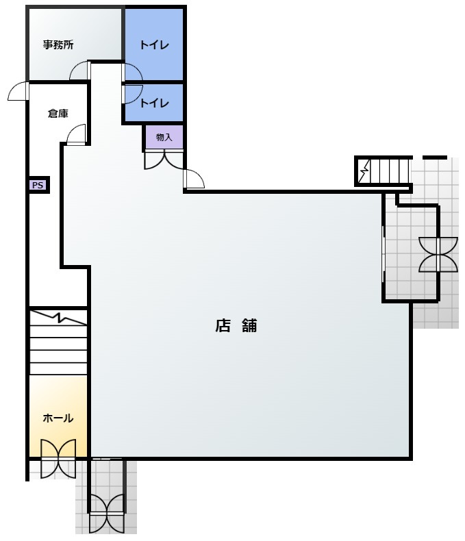 三ヶ日岡本貸店舗・事務所・診療所の間取り