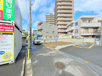 【前面道路含む現地写真】 | 奥戸５丁目新築分譲住宅　全２棟