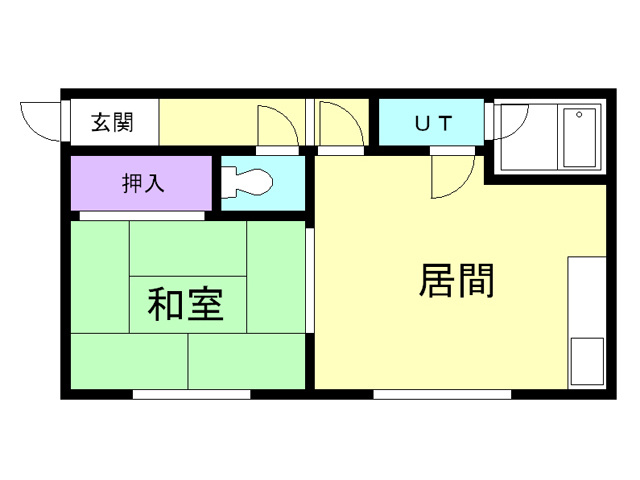 酒巻ハイツ２号棟の間取り