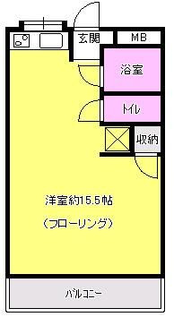 ワイエスコーポの間取り