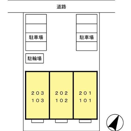 サニーコート帯山の区画図