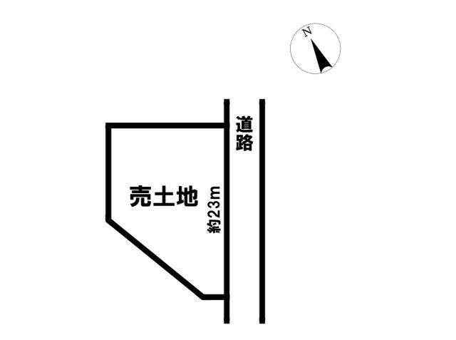百合地　売土地　79.5坪の土地図