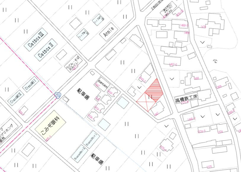 北諸県郡三股町大字蓼池の売地の土地図