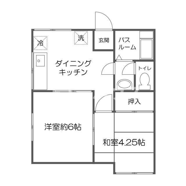 宮沢コーポの間取り