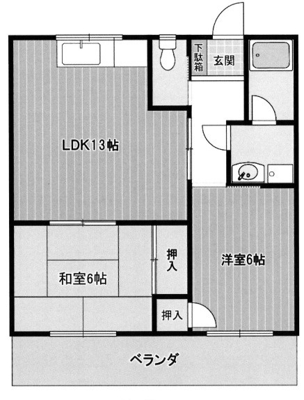 ウエストヴィレッヂの間取り