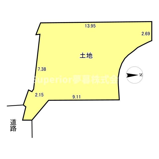 【土地】大津市湖城が丘の土地図