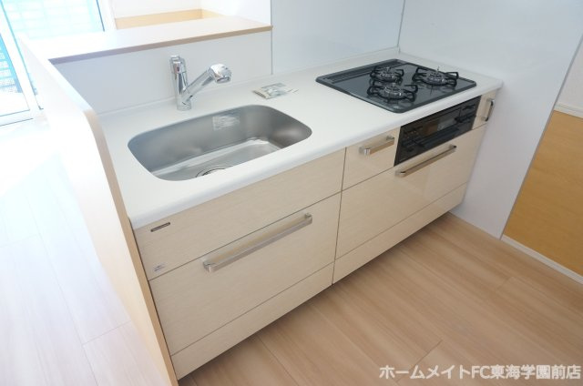 熊本市東区神園２丁目のアパートのキッチン