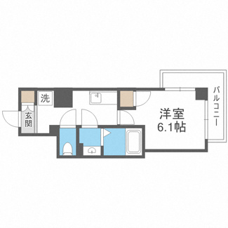 【間取り】 | エスカーサ大阪WEST九条駅前 | 間取り
