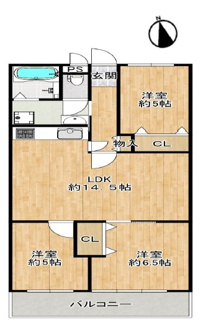【間取り】 | 豊中緑丘パーク・マンション