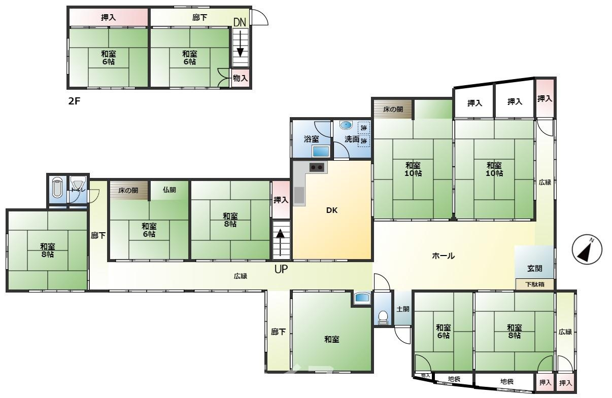 付知町　N邸　10DKの間取り