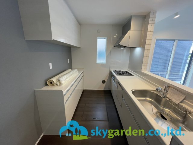 平塚市広川　新築戸建　全4棟3号棟のキッチン|きれいなキッチンです