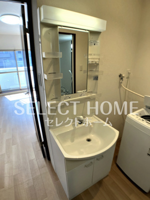 【洗面所】 | Ａ・ＣＩＴＹ矢作橋駅前 | 同型タイプ独立洗面台あり、毎朝おしゃれに忙しい女性の方におすすめです