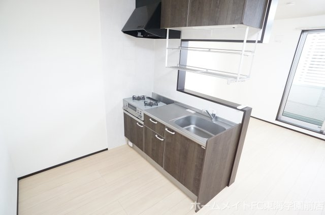 熊本市東区小山２丁目のアパートのキッチン