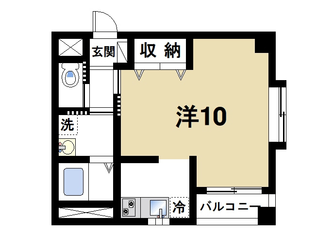 パイン　ヒルの間取り|ゆったりとした広さがある快適な居室です