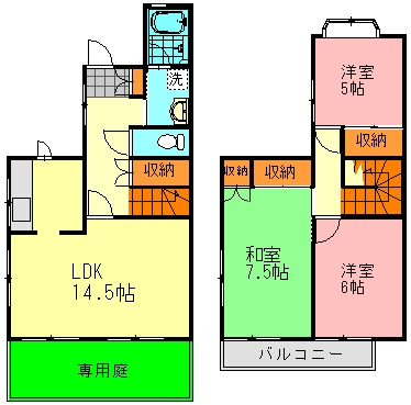【間取り】 | 松本メゾネット