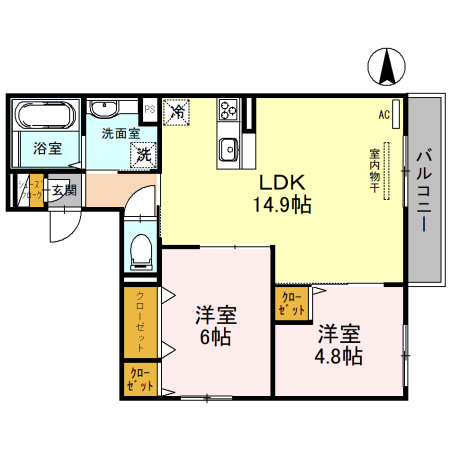 D-room福万寺の間取り