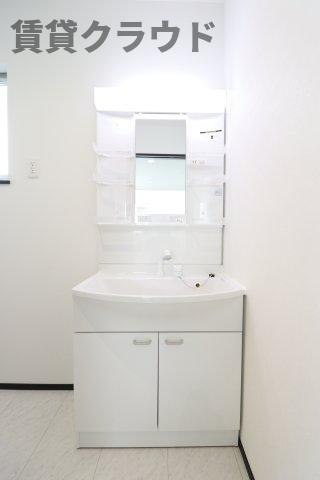 GKタウンの洗面所|忙しい朝には欠かせない洗面所です