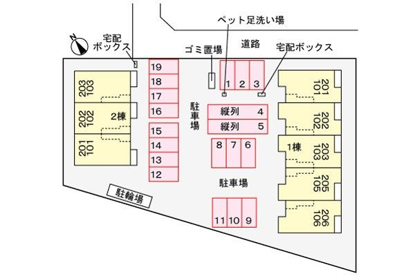 フォレスタβ　　　刈谷市近郊の賃貸はクラスホームの駐車場
